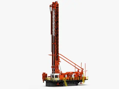 Rotary Blasthole Drill Rig DR416i 3D model