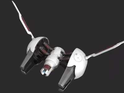 Future Sci-Fi Surveillance Drone 3D model