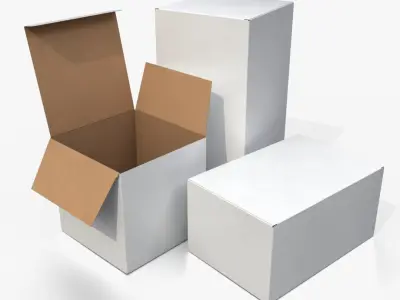  Tuck Top Boxes - White Essential Packaging Set 