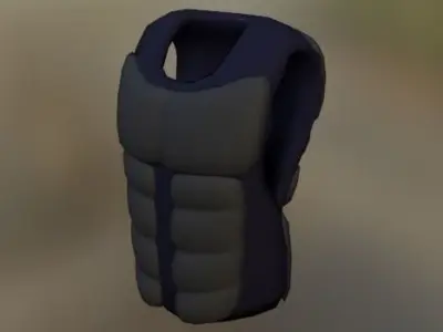 BULLET PROOF VEST Free low-poly 3D model