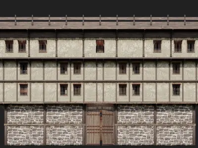 Medieval Castle 01 - 4K Textures Game Ready Low-poly 3D model