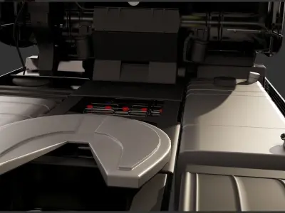 3D SEMI-TRUCK QUALITY MODEL WITH DETAILS    Low-poly 3D model