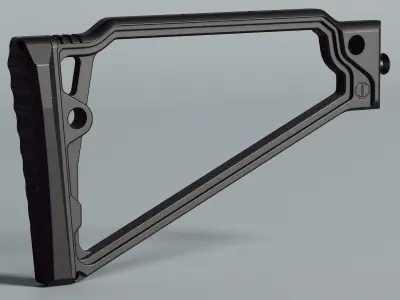 TS-8RP - Triangle Stock 8in - Replica Low-poly 3D model