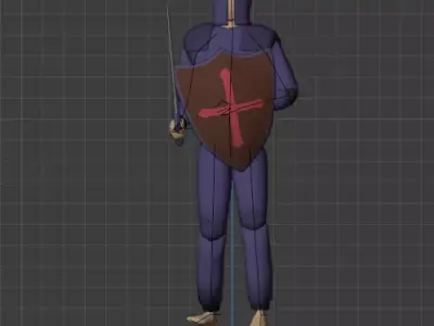RPG Player Free low-poly 3D model