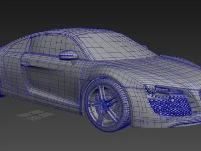 audi r8 Free 3D model by maksy