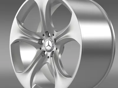 Mercedes Benz S 400 hybrid rim 3D model