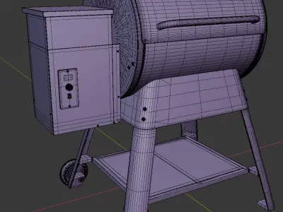 bbq grill 3D model purchase