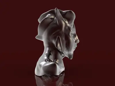 Barongan Sculpture Free 3D model