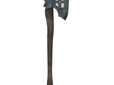 Wooden axe Low-poly 3D model shop