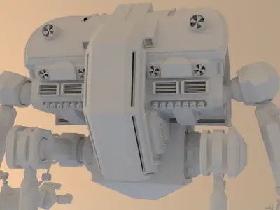 Mech warrior 3D model purchase
