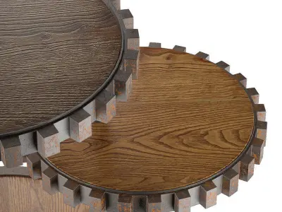 Sprockets End Table 3D model