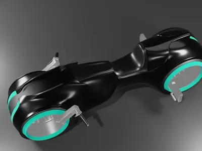 TRON BIKE Low-poly 3D model purchase