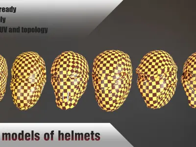 helmet Low-poly 3D model order