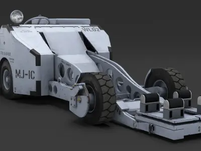 Ammunition Loader MJ1 Rigged 3D model