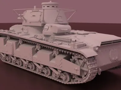 Tank Neubaufahrzeug Ausf A 3D model