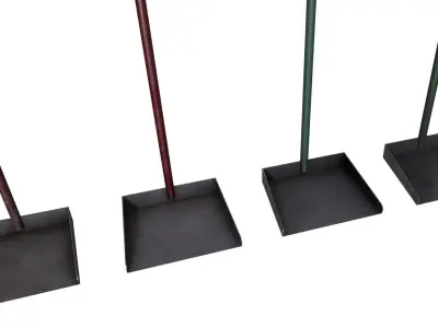 Metal Shovel Low-poly 3D model