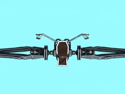Jetpack v4 Low-poly 3D model