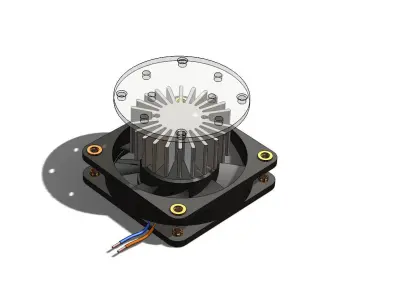 Computer DC Axial FAN NMB-MAT 2406 Free 3D model