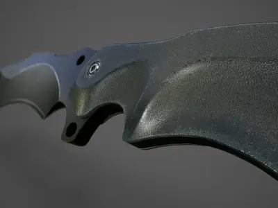 Fox Parus Survival Knife Low-poly 3D model