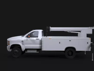 International CV 2020 Crane 3D model