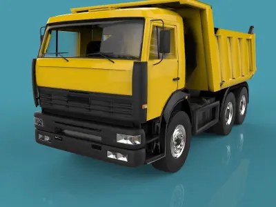 Truck dump 3D model by Deepocean