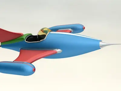 Space Ship Free 3D model 3