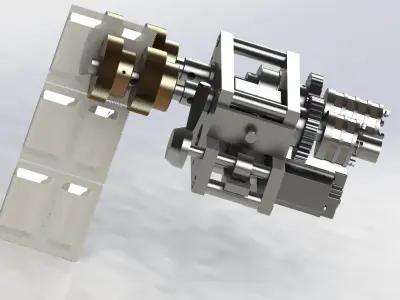 Bag-type product roller conveying mechanism 3D model