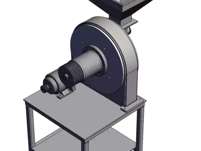 soybean crusher 3D model