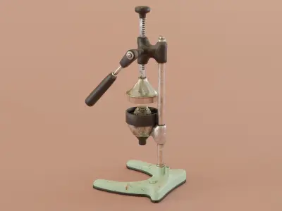 Vintage Citrus Juicer Low-poly 3D model