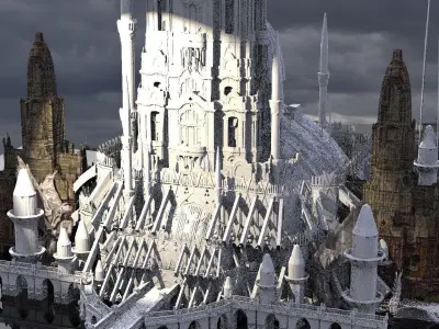 White Palace Emperors city 5 3D model