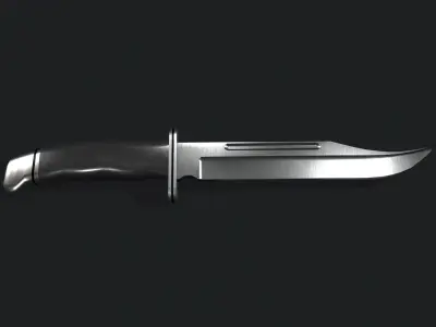 Killer Hunting Knife Low-poly 3D model Low-poly 3D model