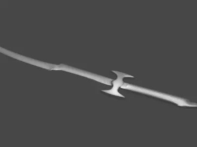 Fantasy Sword 3D Printable Miniature Weapon 3D print model