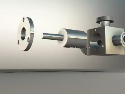 Filler Machine Distributer Valve 3D model