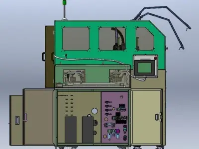 Automatic linear loop placement machine 3D model