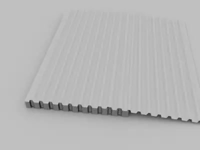 Factory Tein Sheet Low-poly 3D model