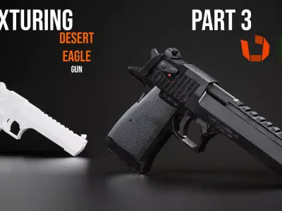 AAA Game Ready Desert Eagle Full Pipeline Course 3D model