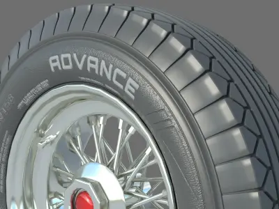 wheel Rim Tire 23 3D model