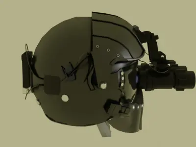 Gentex Alpha 900 Helicopter Helmet 3D model