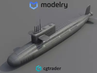 Submarine 3D model 32