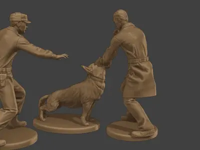 Czechoslovak communist Police K9 006 3D print model
