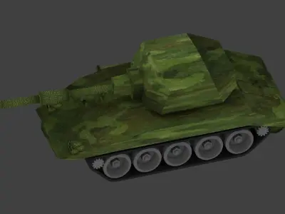 Tank Low-poly 3D model army Low-poly 3D model