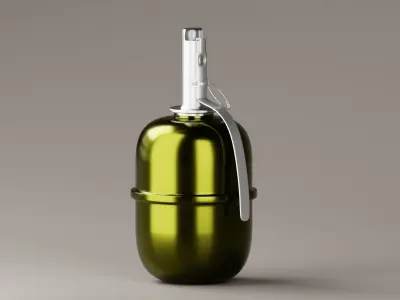 Hand Grenade 3D Model Low-poly 3D model purchase