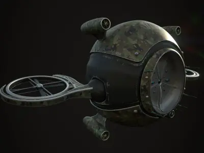 Drone  3D Model PBR 2k textures Low-poly 3D model