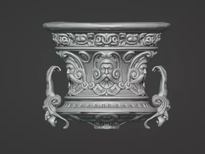 Medieval Gargoyle Fountain 3D Printable Model Scanned in England 3D print model