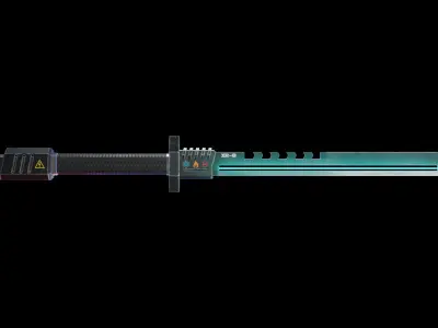 Sword light saber Free low-poly 3D model