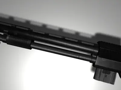 Remington 870 shot gun model 3d Low-poly 3D model