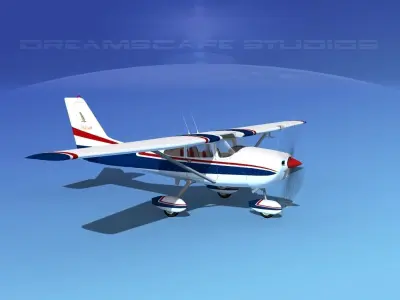 Cessna 172 Skyhawk 1967 V09 3D model