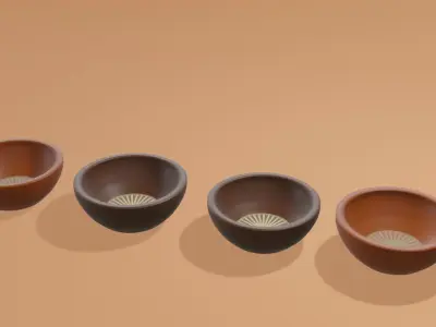 Clay plates free 3d Model Free 3D model