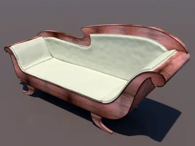 Antique Empire Sofa 3D model