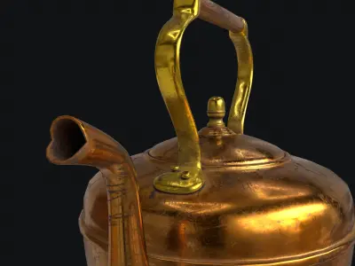 Copper kettle 3D model